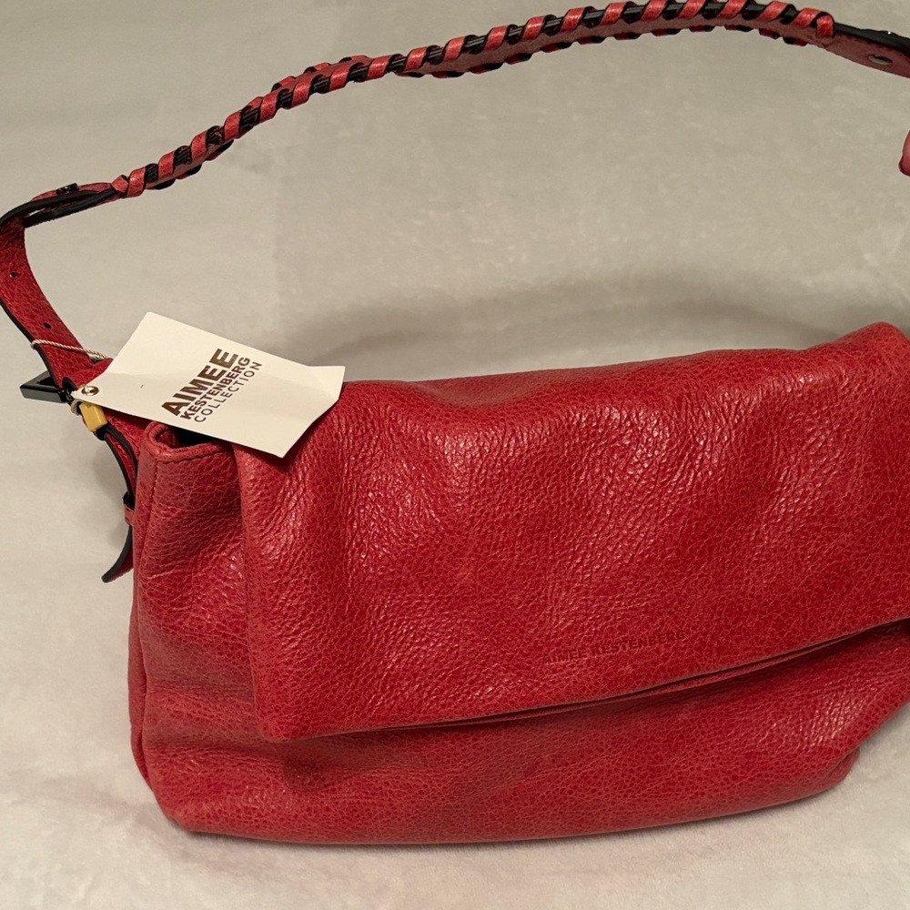 Aimee Kestenberg Crimson Leather Shoulder Bag
